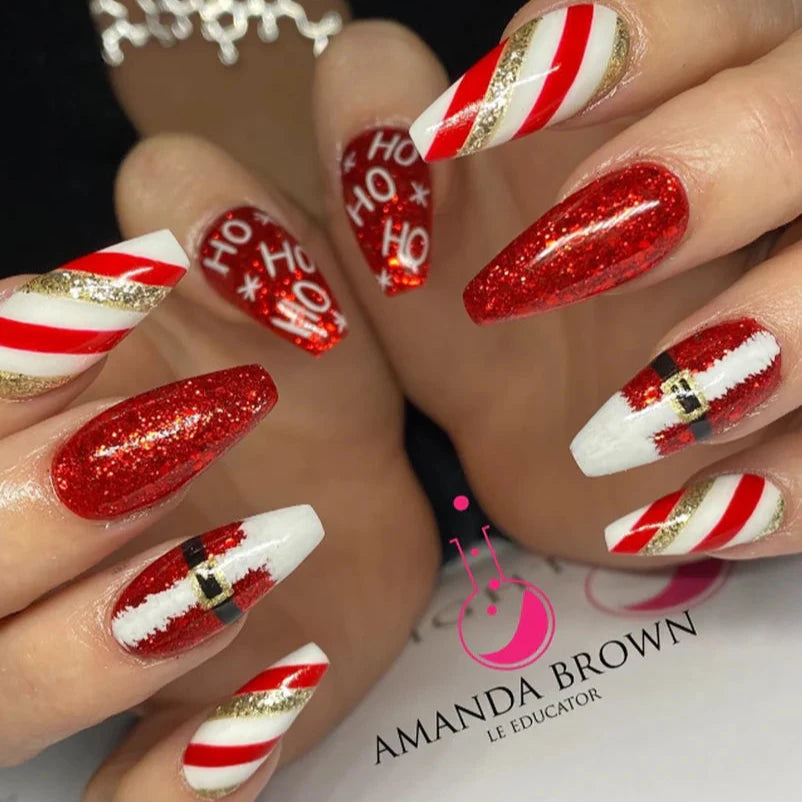 P+ Little Red Sled Glitter Gel Polish